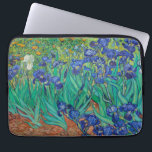 Van Gogh Ire. Blauer Vintager Impressionismus Laptopschutzhülle<br><div class="desc">Van Gogh "Ire" Laptop-Ärmel. Blauer Blumenimpressionismus Kunst.</div>