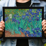Van Gogh Ire. Blauer Vintager Impressionismus Poster<br><div class="desc">Van Gogh "Ire" Poster. Blauer Blumenimpressionismus Kunst.</div>