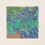Van Gogh Ire. Blauer Vintager Impressionismus Schal<br><div class="desc">Van Gogh "Ire" Schal. Blauer Blumenimpressionismus Kunst.</div>