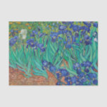 Van Gogh Ire. Blauer Vintager Impressionismus Seidenpapier<br><div class="desc">Van Gogh "Ire" Gewebepapier. Blauer Blumenimpressionismus Kunst.</div>