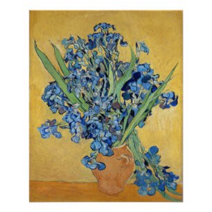 Van Gogh Iris-Vase Blaue Blumen Feine Kunst Poster