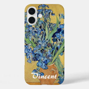 Van Gogh Iris-Vase Blaue Blumenbouquet Fine Art iPhone 16 Plus Hülle