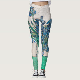 Van Gogh Iris Vase Malerei Impressionismus Leggings