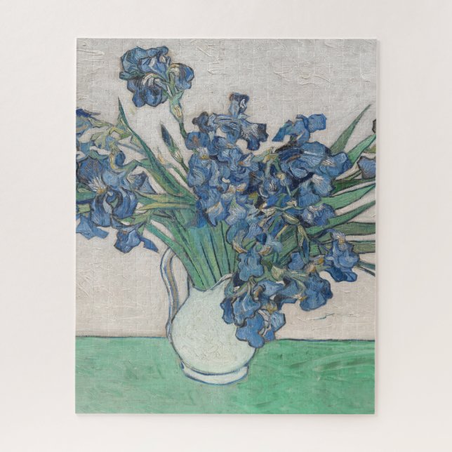Van Gogh Iris Vase Malerei Impressionismus Puzzle (Vertikal)