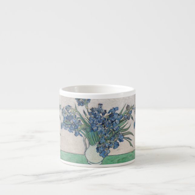 Van Gogh Iris Vasenmalerei Impressionismus Espressotasse (Vorderseite)