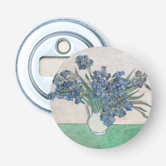 Van Gogh Iris Vasenmalerei Impressionismus Flaschenöffner (Vorderseite)