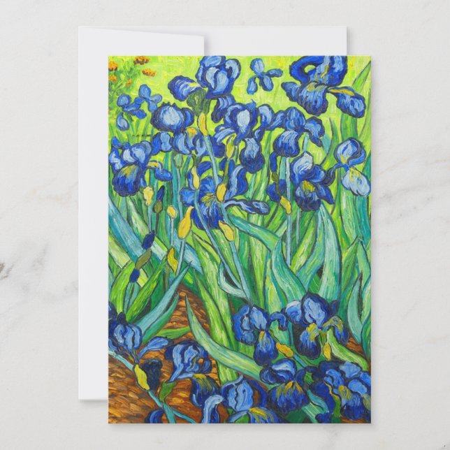 Van Gogh Irises Ankündigung (Vorderseite)