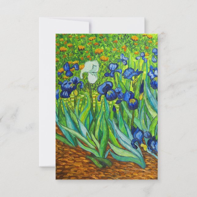 Van Gogh Irises Ankündigung (Vorderseite)