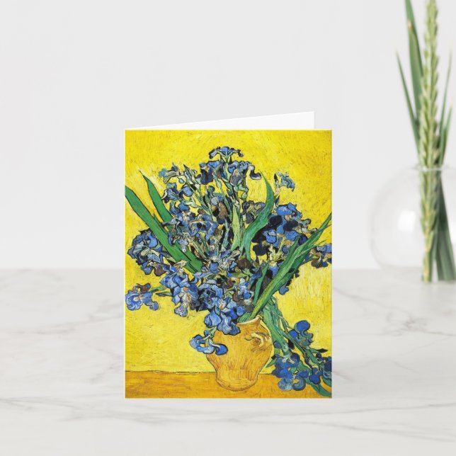 Van Gogh Irises Anmerkungs-Karte Karte (Vorderseite)