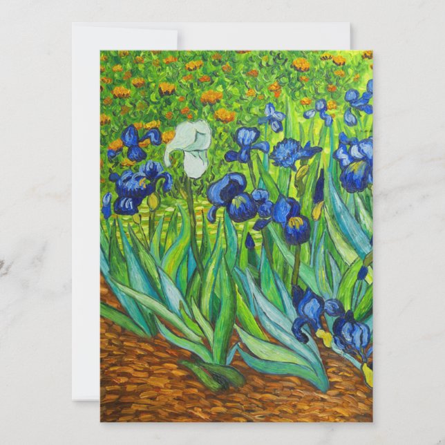 Van Gogh Irises Card (Vorderseite)