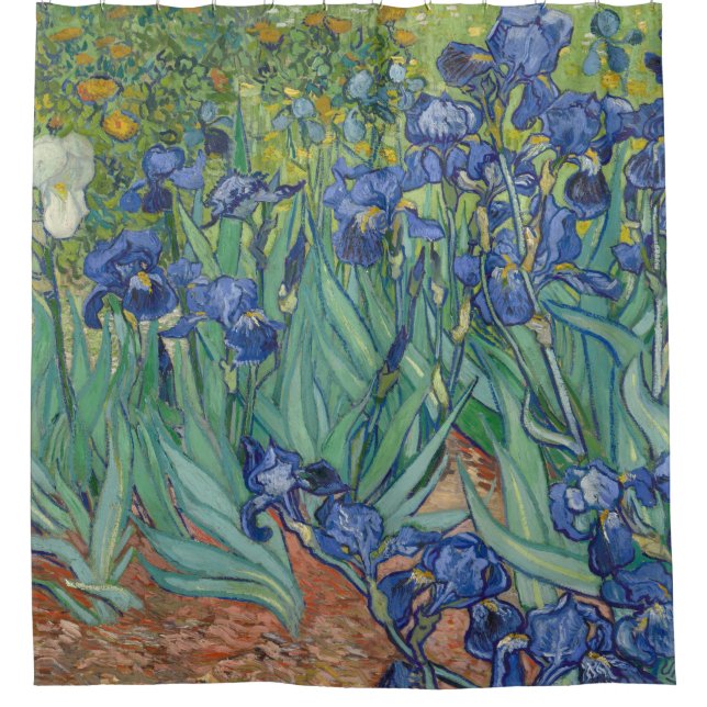 Van Gogh Irises Duschvorhang (Vorderseite)