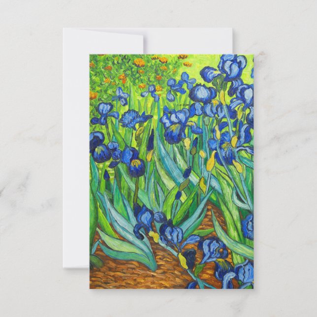 Van Gogh Irises Einladung (Vorderseite)