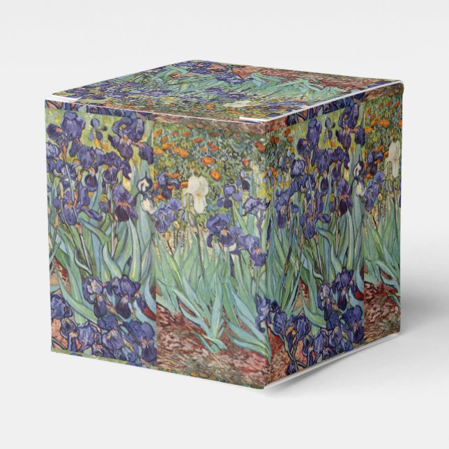 Van Gogh Irises Impressionist Painting Geschenkschachtel (Vorderseite)
