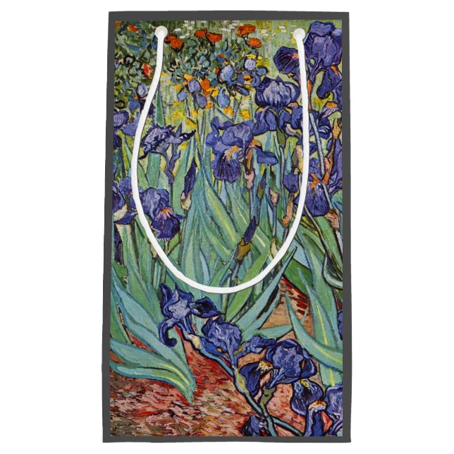 Van Gogh Irises Impressionist Painting Kleine Geschenktüte (Vorderseite)