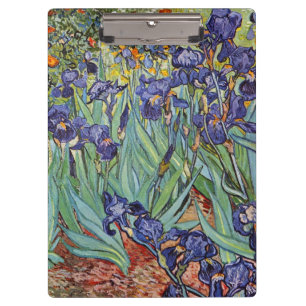 Van Gogh Irises Impressionist Painting Klemmbrett
