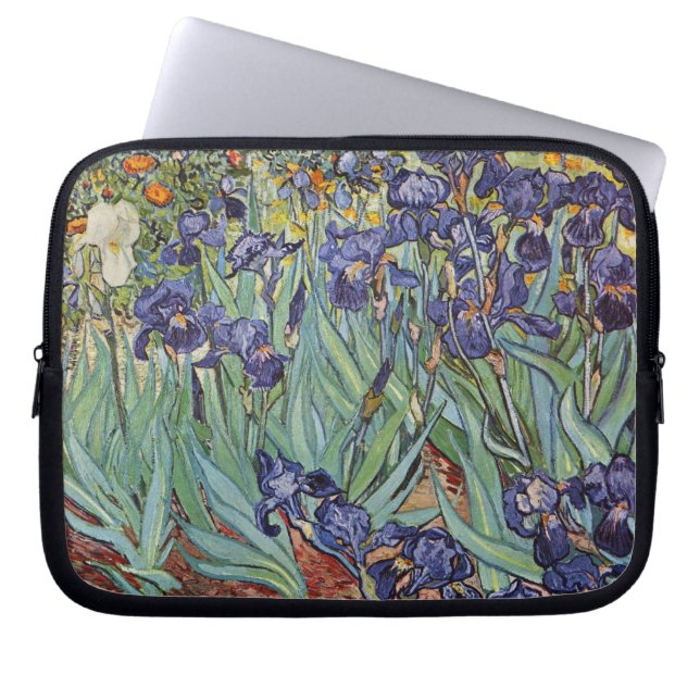 Van Gogh Irises Impressionist Painting Laptopschutzhülle (Vorderseite)