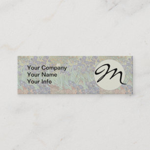 Van Gogh Irises Impressionist Painting Mini Visitenkarte