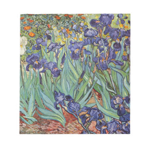Van Gogh Irises Impressionist Painting Notizblock