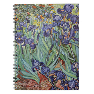 Van Gogh Irises Impressionist Painting Notizblock