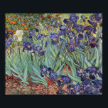 Van Gogh Irises Impressionist Painting Poster<br><div class="desc">Vincent Van Gogh Irises auf Saint Remy - Ire von Vincent Van Gogh ist ein wunderbares impressionistisches Gemälde eines der Meister des Impressionismus aller Zeiten. Der Iris-Garten wirbelt mit Farben und Emotionen, während die lila Reize aus ihren blauen grünen Stielen und Blätter aufströmen. Im Hintergrund sind einige orangefarbene Blume im...</div>