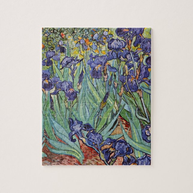 Van Gogh Irises Impressionist Painting Puzzle (Vertikal)