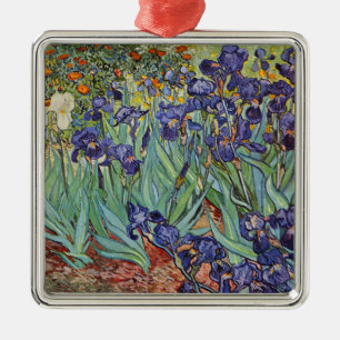 Van Gogh Irises Impressionist Painting Silbernes Ornament
