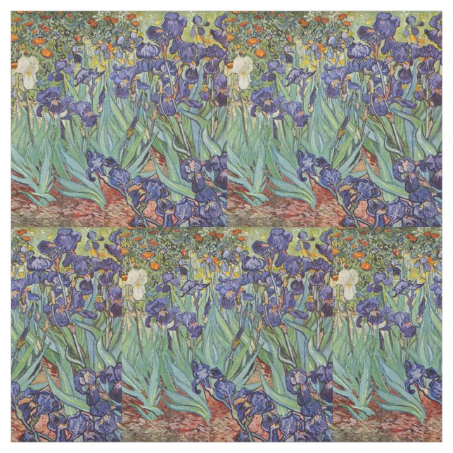Van Gogh Irises Impressionist Painting Stoff (Muster)