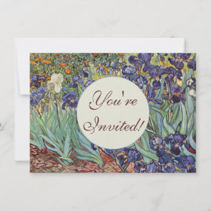 Van Gogh Irises Impressionistisches Gemälde Einladung