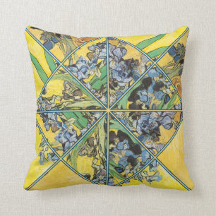 Van Gogh Irises Kaleidoskop-Kunst-Kissen Kissen