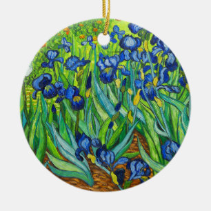 Van Gogh Irises Keramik Ornament