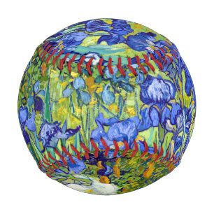 Van Gogh Irises lebendige Blume malen Kunst Baseball