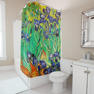 Van Gogh Irises/Lila/St. Remy Duschvorhang
