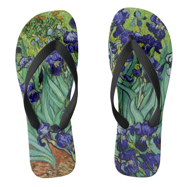 Van Gogh Irises/Lila/St. Remy Flip Flops (Fußbett)
