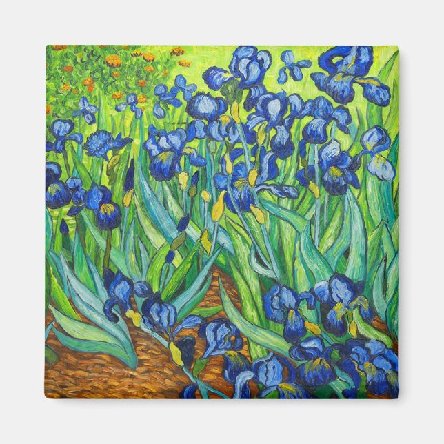 Van Gogh Irises Magnet (Vorne)