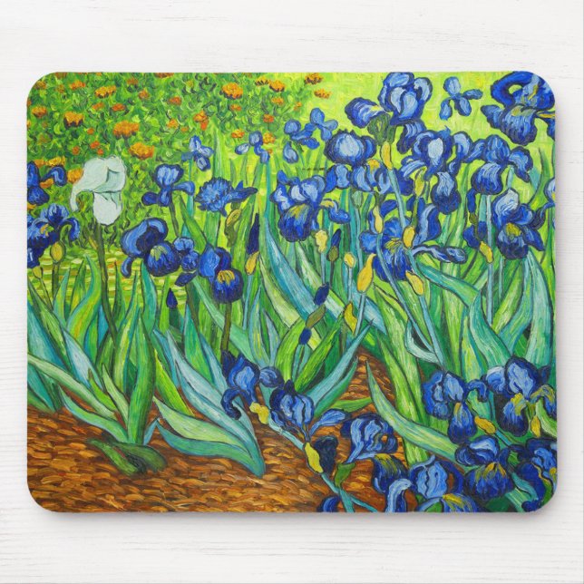 Van Gogh Irises Mousepad (Vorne)