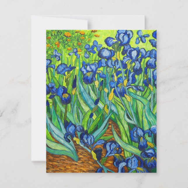 Van Gogh Irises RSVP Karte (Vorderseite)
