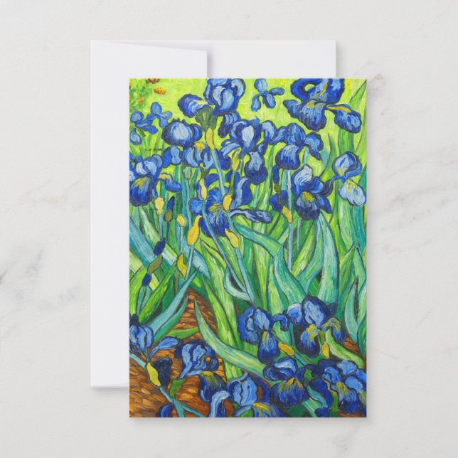 Van Gogh Irises Save The Date (Vorderseite)