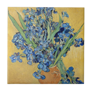 Van Gogh Irises Vase Blume Floral Still Life Art Fliese