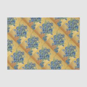 Van Gogh Irises Vase Blume Still Life Berühmte Kun Seidenpapier