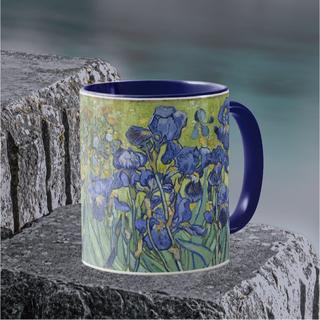 Van Gogh Irises Vintag Floral Tasse (Von Creator hochgeladen)