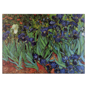 Van Gogh Irises, Vintag Garden Fine Art Schneidebrett