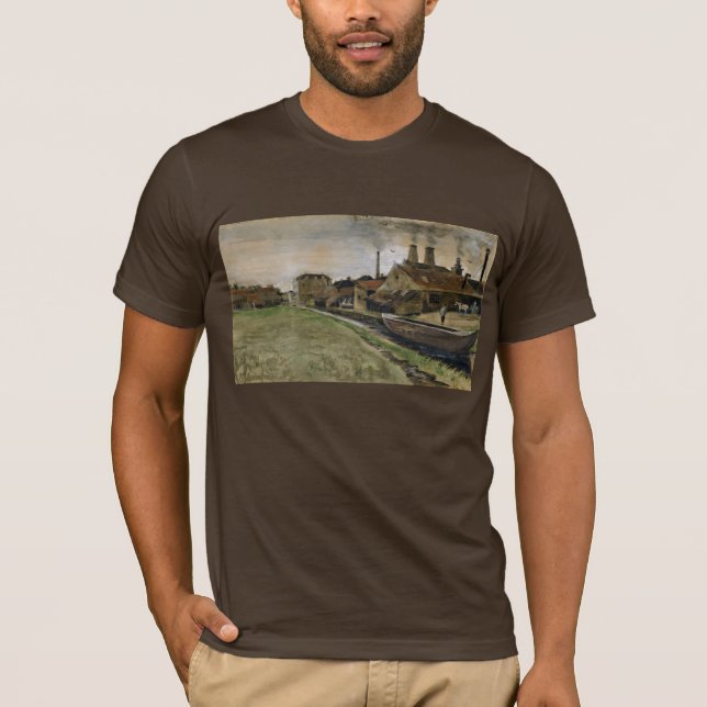 Van Gogh Iron Mill in Den Haag Fine Art T-Shirt (Vorderseite)
