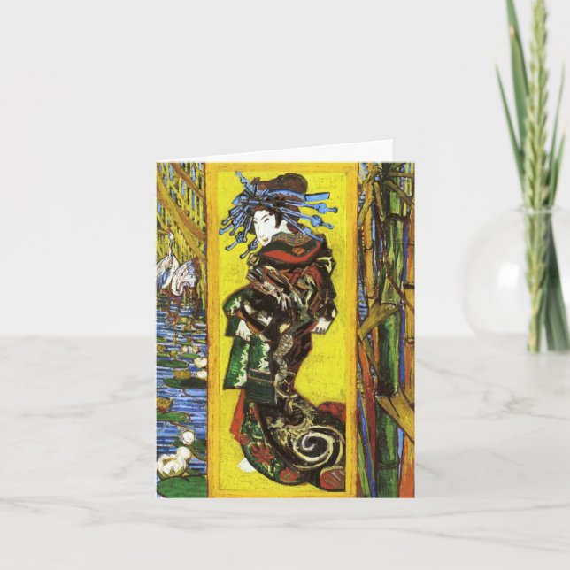 Van Gogh Japonaiserie Oiran Note Card Karte (Vorderseite)