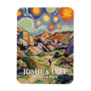 Van Gogh Joshua Tree Hidden Valley Vintage Wüste Magnet
