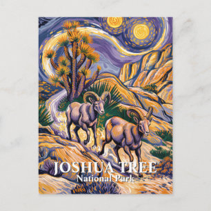 Van Gogh Joshua Tree Wildlife Schafe & Benutzerdef Postkarte