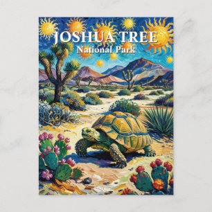 Van Gogh Joshua Tree Wildlife Schildkröte Farbige Postkarte
