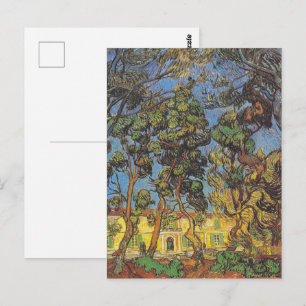 Van Gogh Kiefern - Klassische Gartenkunst Postkarte
