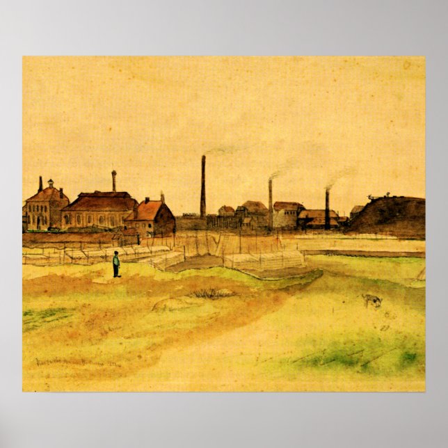 Van Gogh - Kohlebergwerk in der Borinage, Poster (Vorne)
