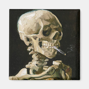 Van Gogh - Kopf eines Skeletts Magnet