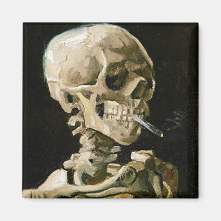 Van Gogh - Kopf eines Skeletts Magnet